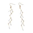 thumbnail image 1 of Moldeada De Decración Cuelga Los Pendientes De Gota Para Joyería Mujeres BLESIY  Pendientes de aro para mujer, 1 of 8