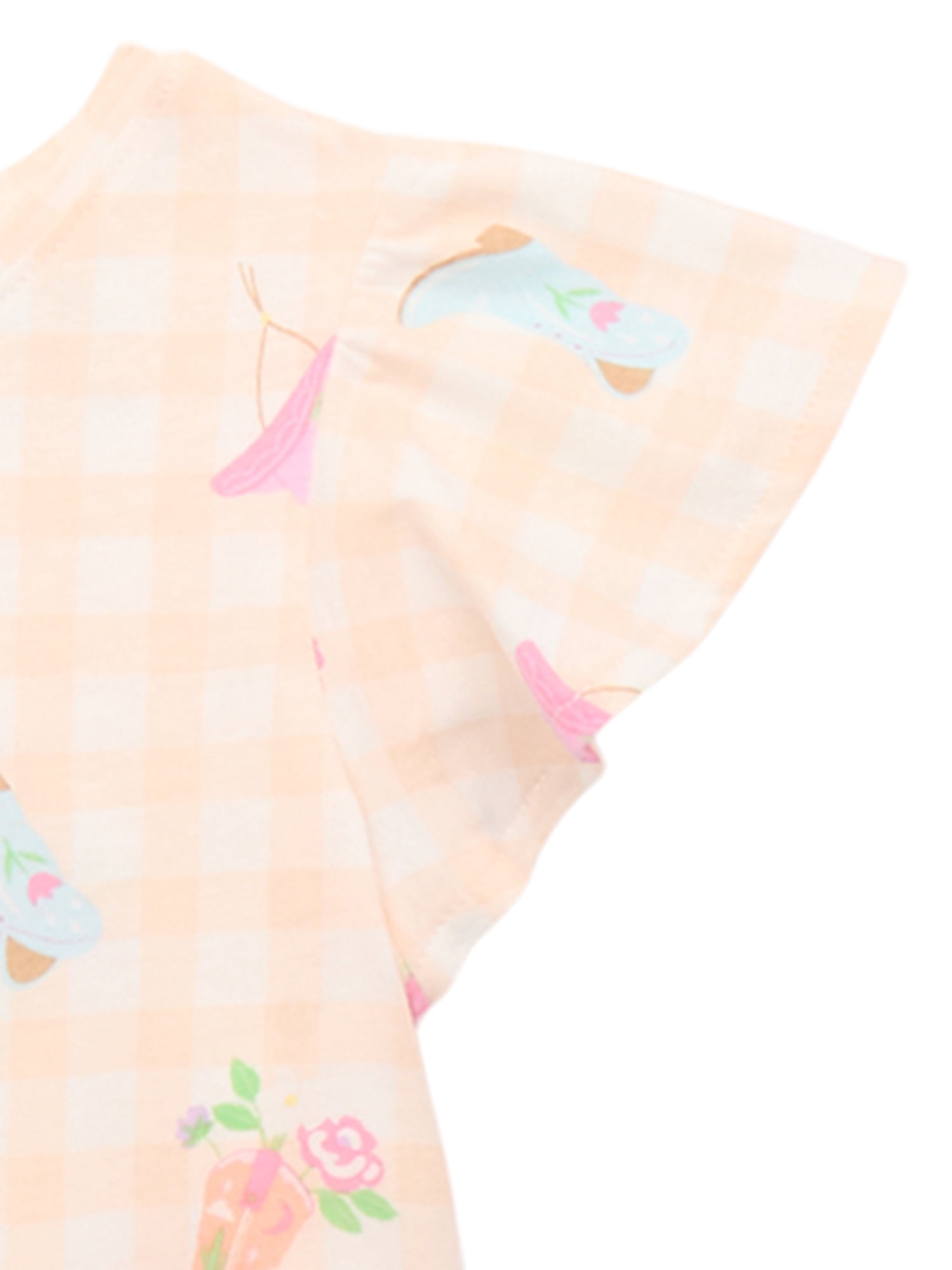 365 Kids by Garanimals Girls Tee and Scooter Skirt Outfit Set, 4-Piece, Sizes 4-10