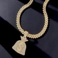 thumbnail image 3 of Fachoice Dollar Money Bag Pendant for Men Iced Out Dollar Sign Cuban Necklace, Hip Hop Dollar Bag Cuban Chain Necklace Gold CZ Money Bag Cuban Necklace Men’s Rapper Dollar Money Bag Jewelry, 3 of 3