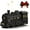 Black, No Remote, variant on Christmas Train Diffuser, Vintage Steam Train Aromatherapy Humidifier with Remote, Retro Gold Essential Oil Diffuser, Dual Mist Outlets, 300ML Capacity, Cool Mist Aroma (Gold, with Remote)