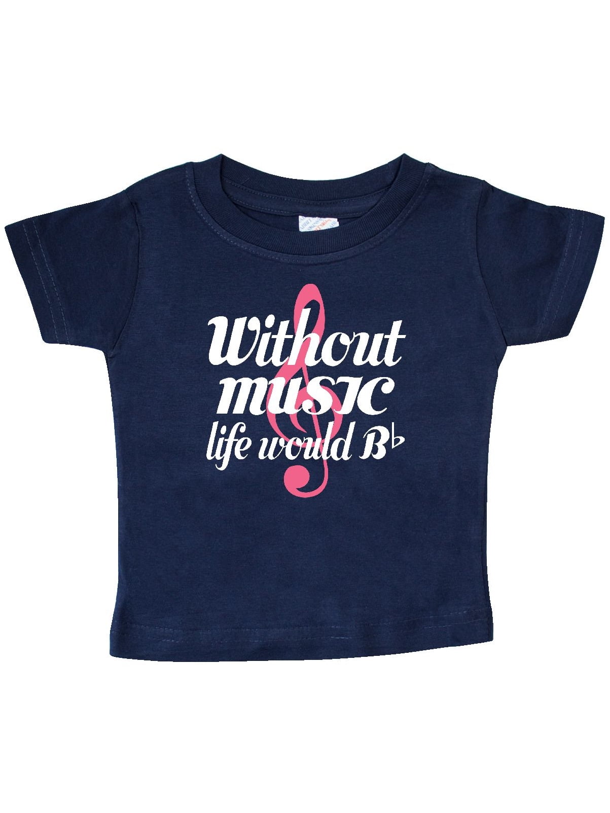 inktastic Without Music Life Would Be Flat Toddler T-Shirt