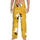 thumbnail image 1 of Fotbe Cute Bee Butterfly Yelllow Pantalones de Pijama para Hombre, Pantalones de Dormir, Pantalones de Casa con Cintura Ajustable y Bolsillos-Medium, 1 of 6