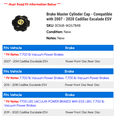 thumbnail image 2 of Brake Master Cylinder Cap - Compatible with 2007 - 2020 Cadillac Escalade ESV 2008 2009 2010 2011 2012 2013 2014 2015 2016 2017 2018 2019, 2 of 2