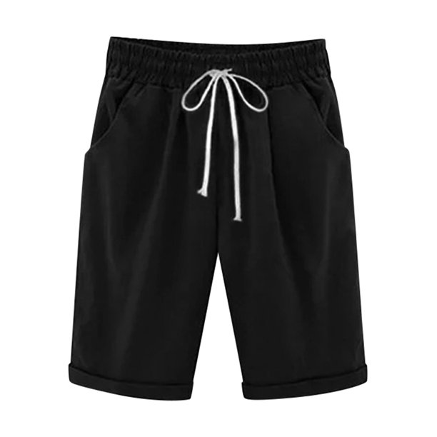 Gloriia Women's Bermuda Shorts Casual Loose Fit Lounge Shorts Knee