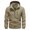 Khaki, variant on Siilsaa Men Jackets Lightweight Jackets Casual Windbreaker Stylish Light Golf Full Zip Up with Hoodie Green,4XL