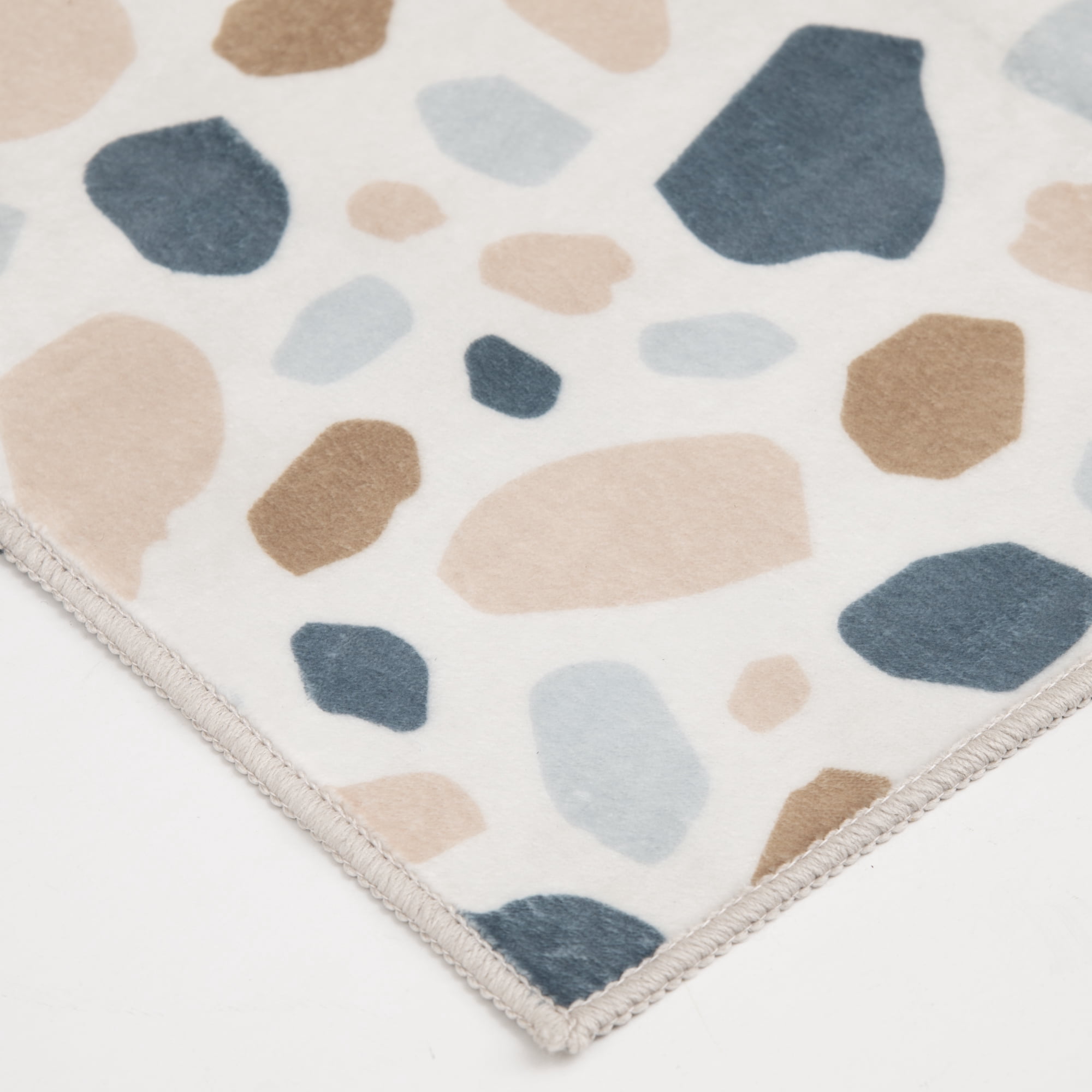 Home Décor Collection 24" x 60" Faux Fur Terrazzo Runner Indoor Rug