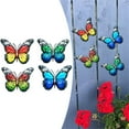 thumbnail image 4 of HONGDI - Paquete de 1/4 de mariposas grandes de metal para jardín, decoración de pared, 4 of 8