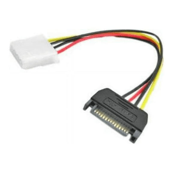 15 Pin SATA Male to 4 Pin Female Power Cable