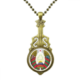 thumbnail image 1 of Minsk Belarus National Emblem Collar Guitarra Antigua Joyería Música Colgantes Unbranded M, 1 of 3