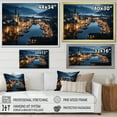 thumbnail image 4 of Designart "Fjord Fantasy Alesund, Germany" Landscapes Framed Wall Art Decor - Traditional Yellow Germany Entryway Framed Wall Art Print, 4 of 6