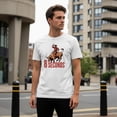 thumbnail image 3 of Smartprints 8 Seconds Bull Riding Men's T-Shirt White, Cotton, S, 3 of 4