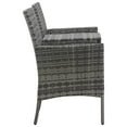thumbnail image 3 of vidaXL 2-Seater Garden Sofa with Tea Table Poly Rattan Anthracite, 3 of 5
