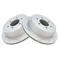 thumbnail image 5 of TRQ Front and Rear Performance Brake Rotors Set Premium G-Coated Cross Drilled & Slotted Fits Select 2009 Ford F-150, 5 of 8