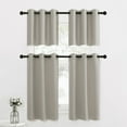 thumbnail image 7 of NICETOWN Natural Blackout Curtains for Bedroom, Grommet Thermal Insulated Light Blocking Curtains Energy Saving Privacy Small Window Treatments, 42"x18", 2 Panels, 7 of 7