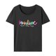 thumbnail image 1 of Camiseta de cuello redondo para mujer, camiseta básica clásica de streetwear para viajes de trabajo M, 1 of 7