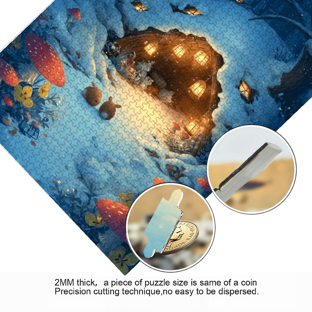 A 1000pcs Adult Puzzle Featuring  Landscape Themes, High Difficulty Level, Suitable for Adults, Family Entertainment.29.4*19.6 in