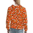 thumbnail image 7 of Lsque Funny corn spider web Pattern Casual Women's Hoodie,Hooded Sweatshirt with Kangaroo Pocket,Pullover Hoodie with Eye-catching Drawstrings-Medium, 7 of 7