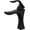 Black, variant on Single Hole Basin Faucets, Single Handle Hot and Clod Water Mixer Tap, Electroplating Twist Washbasin Sink Faucet for Restroom Bathroom, Brass Body,Black