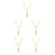 thumbnail image 1 of Collar de Cadena Qarigey con Hojas Gargantilla Multicapa Oro, 1 of 6