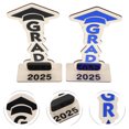 thumbnail image 1 of SHOWERORO 2pcs Wooden Grad Decor Decorative Table Centerpiece For Graduation Season 2025, 1 of 6