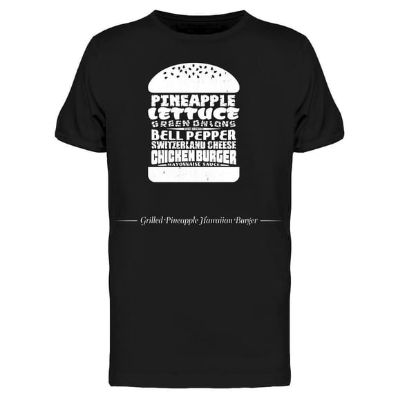 Chicken Burger Art Tee Men's -Image by Shutterstock