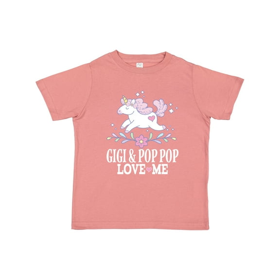 Inktastic Gigi and Pop Pop Unicorn Girls Toddler T-Shirt