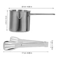 thumbnail image 4 of 1 Set Stainless Steel Deep Fryer Set Cookware Stainless Steel Deep Fryer with Tongs for Cook, 4 of 8