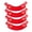 Red, variant on 4PCS 90 Degree Curved Race Track Connectors For DieCast Car Tracks with Stable Plastic Construction for Easy Connecting