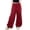 Red, variant on WAVSUF Kids Girls Cargo Pants Classic Fit High Waist Wide Leg Summer Daily Trendy Pants White Size 10/12
