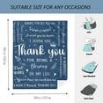 thumbnail image 6 of Thank You Gifts for Men/Women, Blue Blankets 60"X50", Employee Appreciation Gifts, Farewell Gifts for Coworkers/Friends, Inspirational Gifts for Women, Christmas Birthday Gifts for Man/Woman, 6 of 6