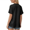 thumbnail image 4 of Women Oversized T Shirts Short Sleeve Summer Casual Loose Top Basic Tee with Pocket Fashion Clothing, 4 of 6
