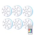 thumbnail image 1 of Luces sumergibles Luces RGB Sumergibles con Imán Y Ventosa con Decoración de RF debajo d para de Del Acuario - 1 telemando de RF 6 luces 1 control remoto de RF Magideal Luces sumergibles, 1 of 6