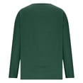 thumbnail image 4 of CONZONE Womens Summer Cotton Linen T-Shirts Long Sleeve T Shirts for Women Casual V Neck Solid Color Lightweight Tees Soft Cozy Dailywear, 4 of 6