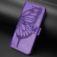 thumbnail image 6 of Case for Motorola Moto Edge 50 Fusion Wallet PU Leather Flip Case with Card Slots Kickstand Magnetic Shockproof Protective Phone Cover, Purple, 6 of 7