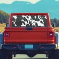 thumbnail image 4 of SEANATIVE Truck Rear Window Decal 66.9" x 22.4" Back Window Graphic Decal for Trucks Pickup SUV Perforated Vinyl Graphic Stickers Universal Fit Car Decorations, Cow Print White Black, 4 of 7