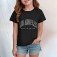 thumbnail image 2 of Gubotare Kids Graphic Tees Girls' Summer T Shirts Crewneck Short Sleeve Cute Casual Tops Size 9-10 (Black,9-10 Years), 2 of 5