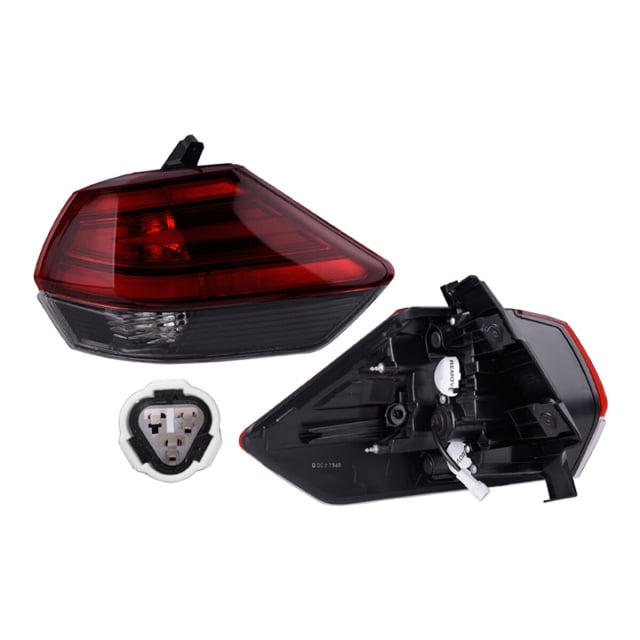 Calavera DEPO X-Trail 2018 A 2020 Nissan lado Derecho Exterior Con leds acabado Obscuro