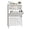 White, variant on Metal Wardrobe Coat Cabinet with Adjustable Shelves and Hanging Rod,Storage Closet Locker for Bedroom,Kids Room,Office, Home, School,Almirah for Clothes,Blanket.