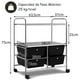 thumbnail image 3 of Costway Carrito Auxiliar con 4 Cajones Apilables y 2 Estantes 4 Ruedas Organizador para Cocina Baño Oficina 58,5 x 37 x 75 cm, 3 of 10