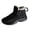 Black, variant on WAVSUF Women's Fleece Ankle Boots Round Toe Slip On Wide Width Winter Comfort Flat Boots Black 6.5