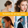 thumbnail image 5 of LQQBOX 3 Pcs French Hair Pin, U-Shaped Magic Acetate Hair Pin French Sticks for Women Buns Thick Fine Long Curls Styling Accessories (3 Colors), 5 of 7