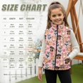 thumbnail image 7 of Uorisanigo Girls Boys Zippered Vest Sleeveless Jacket with Zippert Lightweight Stand Collar Strawberry Ladybug Print Waistcoat Fuzzy Kids Outdoor Layering Winter Outerwear 2-12 Years, 7 of 7