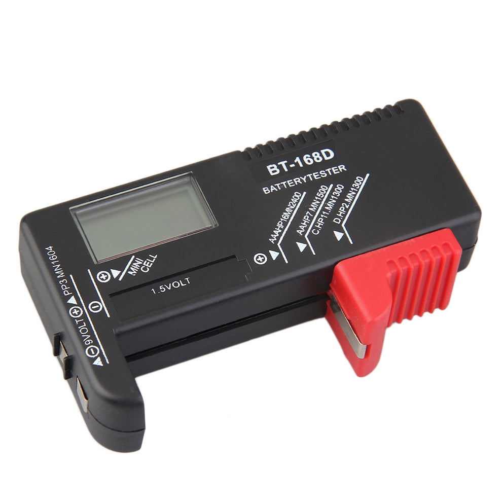 AAA AA C D Battery Tester BT168D 1.5V 9V Button Cell Rechargeable On