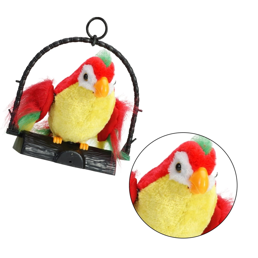 Electric Recording Talking Parrot Toy Kids Early Educational Toy Hanging Decorat 