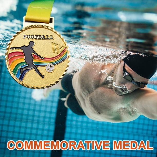 Medallas de juego de fútbol Medalla conmemorativa del premio al ganador del deporte de fútbol (dorado) Tmvgtek Para Estrenar