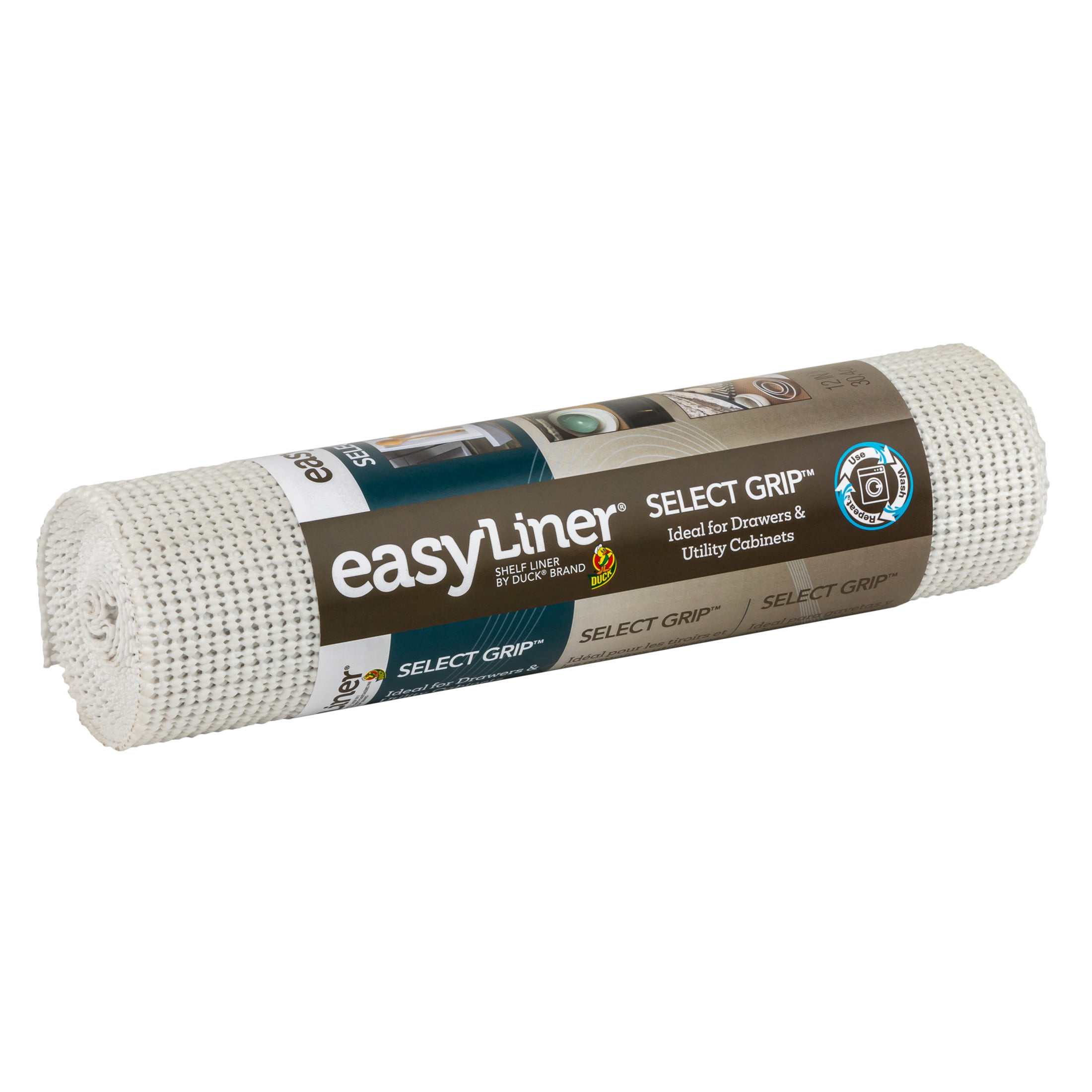 Select Grip EasyLiner Non-Adhesive Shelf Liner, White, 12 in. x 10 ft.