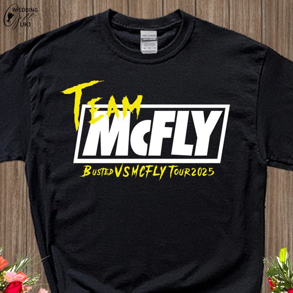 Pop rock Tshirt, Busted vs McFly party Shirt, McFly T Shirt, Friends Lover Gift Shirt, Team Tour 2025 T Shirt, Concert Announced Tshirt