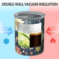 thumbnail image 2 of 12oz Coffee Tumblers Pioneer Flower Stainless Steel Vacuum Insulated Travel Tumbler Coffee Cups Mug with Lid and Straw with Cleaning Brush for Cold & Hot Drinks, 2 of 5