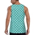 thumbnail image 3 of Fotbe Aquamarine Glitter1 Pattern Men's Quick Dry Workout Tank Top Gym Muscle Tee Fitness Bodybuilding Sleeveless T Shirt Breathable Workout Shirt-Small, 3 of 9