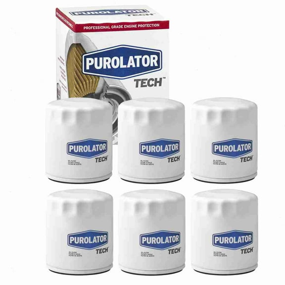 6 pc Purolator TECH TL11403 Engine Oil Filters for 100290 12640445 12696048 2100290 3100290 4100290 95140 M9509 MGL10290 OF2222 PF64 PG2222 PG2222EX PH10064 PH12060 PTL10290 R0290 R0290XL R95140